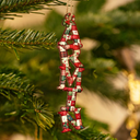 Family, Gift For Couples, Gift For Yourself, Happy - Family Couple Bestie Patchwork Effect Name - Personalized Custom Shaped Wooden Ornament