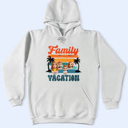 Family, Parents, Gift For Kids, Happy, Summer - Family Vacation 3D Effect - Personalized T Shirt