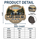 Family,Outdoor Decor,Lake,Custom Text,Happy - Family Welcome To Our Lake House - Personalized Custom Shaped Doormat