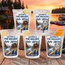 Family,Summer,Outdoor Decor,Lake,Icon,Happy - Family Welcome To Our Lake House - Personalized Frosted Cups