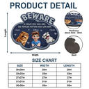 Pet Lovers,Pet Mom,Pet Dad,Pet Couple,Cat Lovers,Cat Mom,Cat Dad,Cat Couple,Dog Lovers,Dog Mom,Dog Dad,Dog Couple,Gift For Women,Gift For Men,Happy,Top Market - Faux Embroidery Effect A Crazy Cat Lady And Her Spoiled Rotten Dogs Cats - Personalized Custom Shaped Doormat