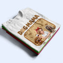 Pet Lovers,Pet Mom,Dog Lovers,Dog Mom,Happy - Faux Embroidery Effect Dog Mom Dog Mum - Personalized T Shirt