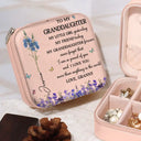 Gift For Daughter, Gift For Women, Happy, Gift For Grandkids - Faux Pressed Birth Flower My Daughter Forever - Personalized Jewelry Box