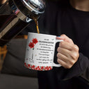 Gift For Daughter, Gift For Women, Happy, Gift For Grandkids - Faux Pressed Birth Flower My Daughter Forever - Personalized White Edge-to-Edge Mug