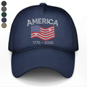 Gift For Men,No Custom,Independence Day,America 250th,Happy,Gift For Women,Gift For Yourself - Faux Rhinestone Effect USA Stars And Stripes - Classic Cap