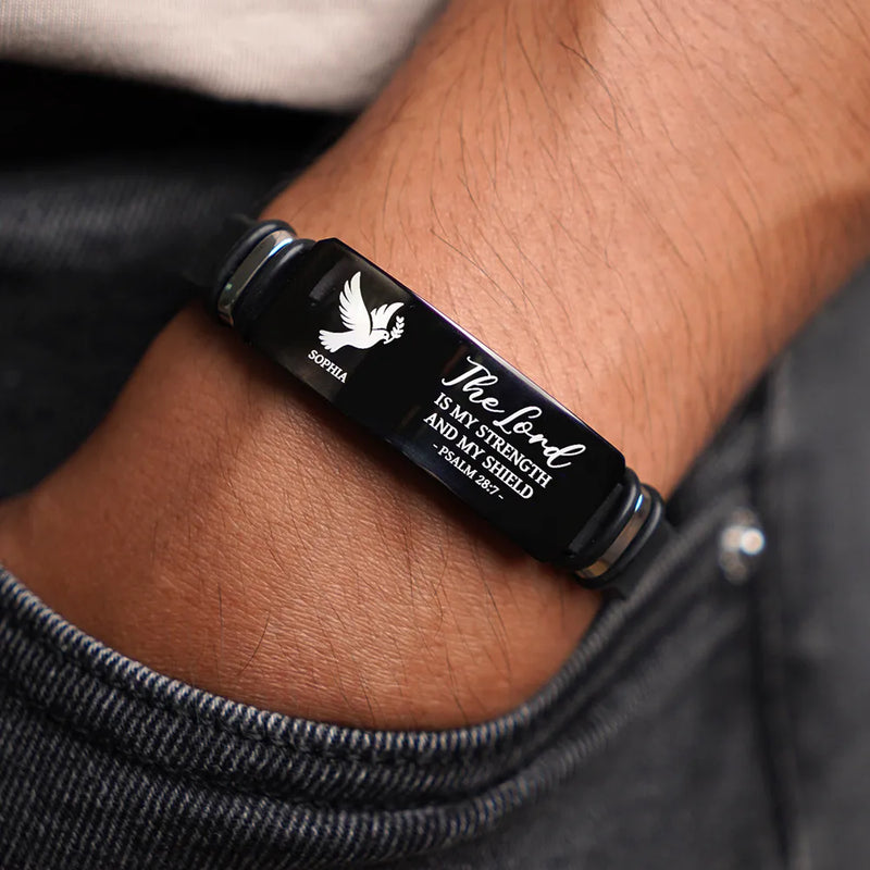 Christian,Gift For Yourself - Favorite Bible And Christian Symbol - Personalized Engraved Bracelet 