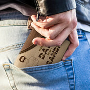 First Dad Now Grandpa - Personalized Leather Wallet