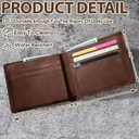 First Dad Now Grandpa - Personalized Leather Wallet