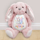 New baby, Parents, Gift For Grandkids, Grandma - Grandkids, Grandpa - Grandkids, Easter, Happy - First Easter Adorable Bunny - Personalized Soft Toy Bunny