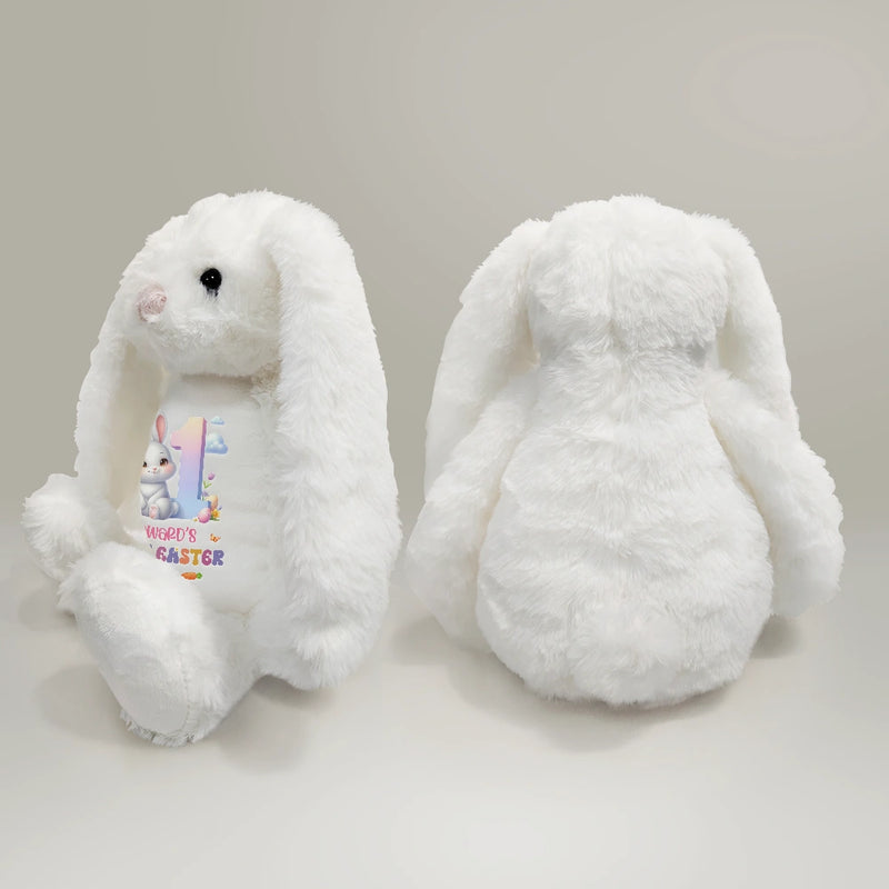 New baby, Parents, Gift For Grandkids, Grandma - Grandkids, Grandpa - Grandkids, Easter, Happy - First Easter Adorable Bunny - Personalized Soft Toy Bunny
