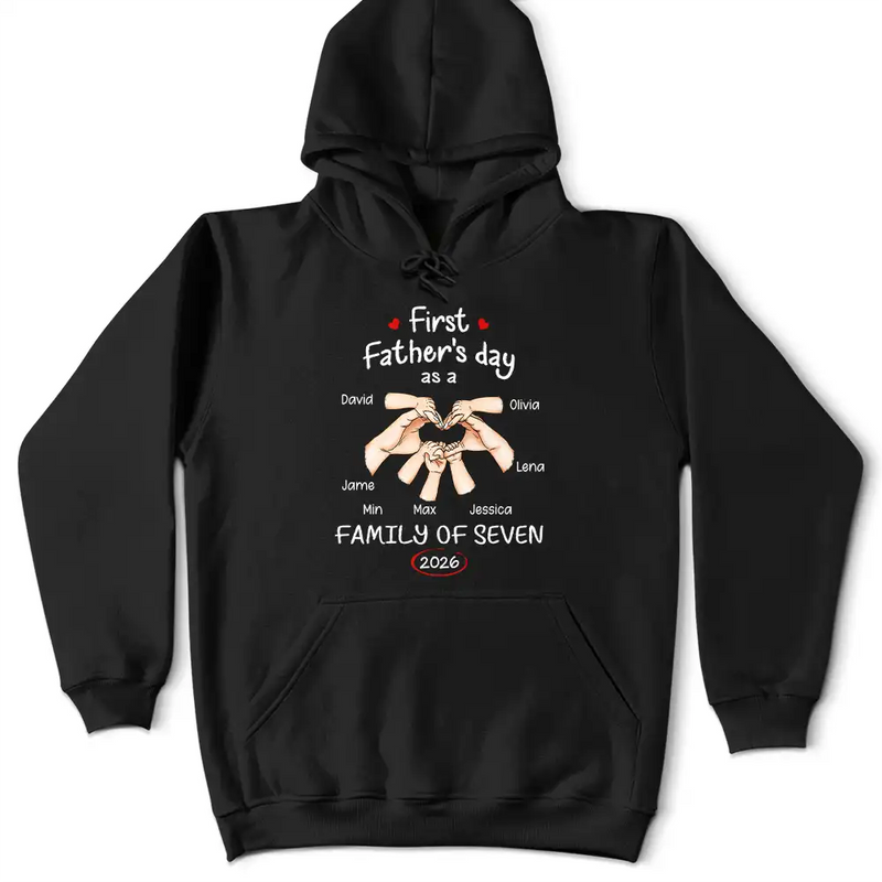Gift For Mother,Gift For Father,Gift For Kids,Gift For Men,Gift For Women,Happy,Family,Non-Eng,Vector - First Time Ever As A Family Of Three - Personalized T Shirt