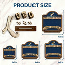 Gift For Yourself,Gift For Women,Gift For Men,Fishing,Happy - Fish Caught This Year - Personalized 2-Layered Wooden Tracker Sign