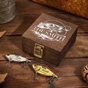 Fishing,Funny,Gift For Men,Gift For Women - Fish Name Monogram - Personalized Metal Fish Lure Set