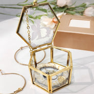 Gift For Yourself,Gift For Women,Gift For Men - Flower Butterfly Monogram - Personalized Glass Jewelry Box