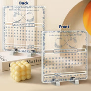 Gift For Bestie,Gift For Sisters,Gift For Mother,Mom - Daughters (Young),Christmas,Love - Forever Bound By Infinity - Personalized Acrylic Perpetual Desk Calendar