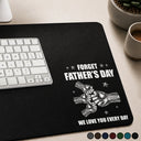 Gift For Father,Gift For Grandpa,Dad - Children,Icon,Sentimental - Forget Father's Day We Love You Every Day - Personalized Leather Desk Mat