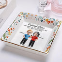 Gifts For Colleagues,Happy,Gift For Bestie - Friendships May Start At The Workplace Colleagues - Personalized Ring Dish