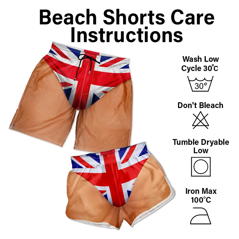 Humorous, Gift For Men, Beach, Gift For Yourself, Summer - Funny 3D Body Swim Trunks Countries Flag - Personalized Unisex Beach Shorts
