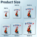 Funny Chicken Back The F-Caw-F - Personalized Decor Decal