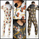 Gift For Yourself, Gift For Bestie, Gifts For Colleagues, Funny - Funny Chicken Bird F Caw F - Personalized Overall Onesie Hooded Jumpsuit