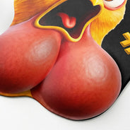 Summer, Gift For Yourself, Humorous, Vector - Funny Chicken F-Caw-F - Personalized Mouse Pad