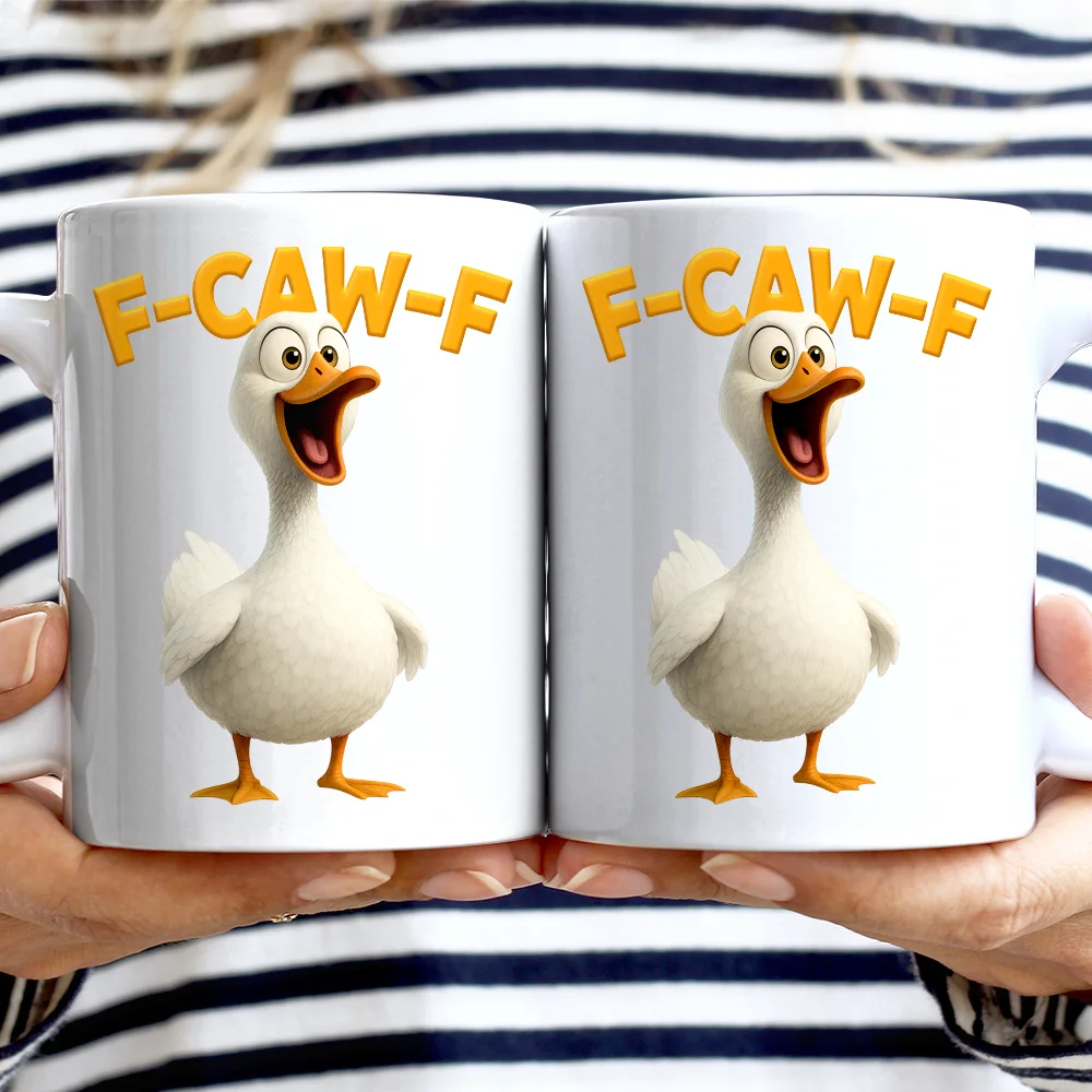 Funny,Gift For Yourself,Gift For Women,Gift For Men,Farm,Top Market - Funny Chicken F-Caw-F - Personalized Mug