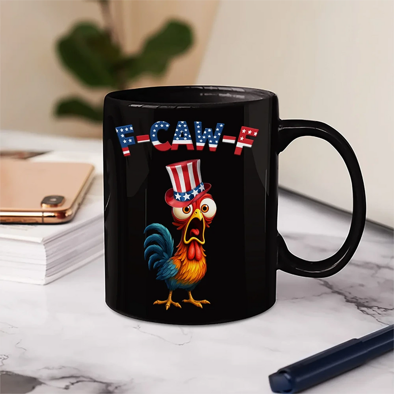 Funny,Gift For Yourself,Gift For Women,Gift For Men,Farm - Funny Chicken F-Caw-F 250 Years Of Freedom - Personalized Mug