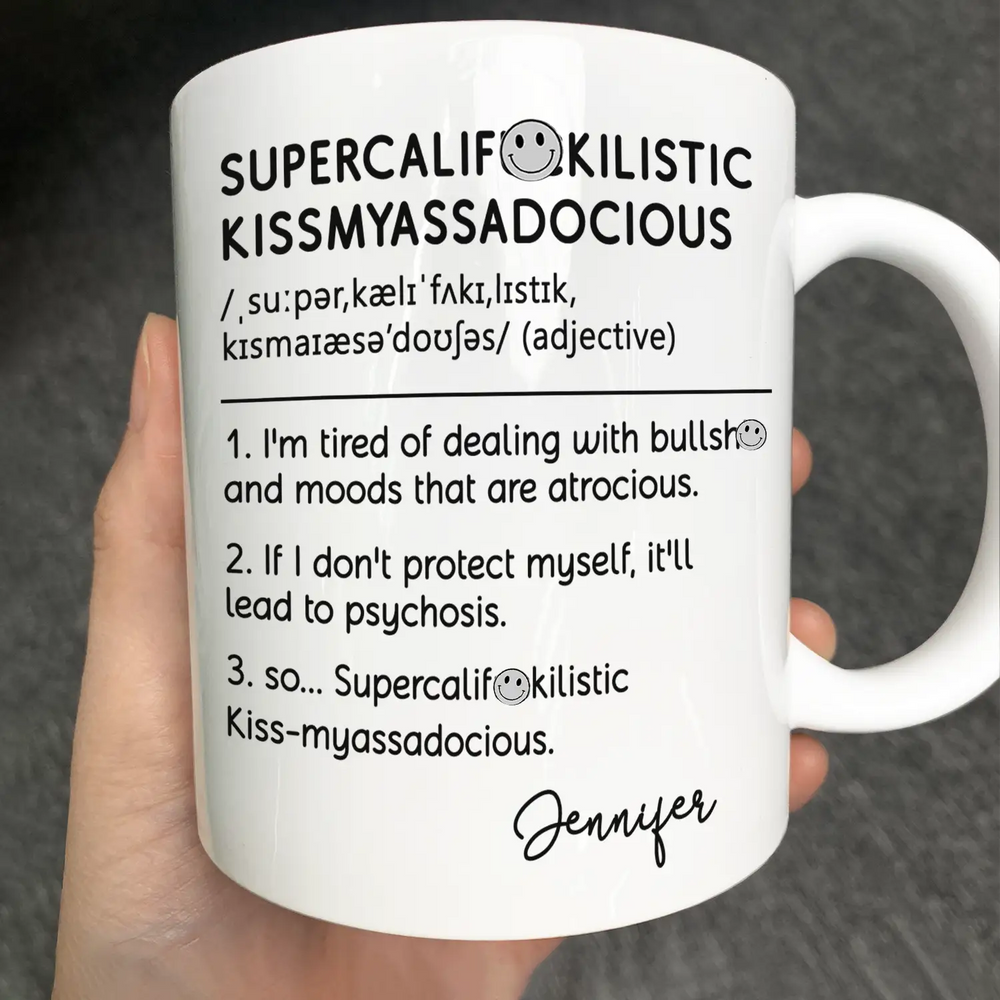 Funny Cowokers Supercalifuckilistic - Personalized Mug