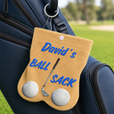 Humorous,Gift For Men,Golf,Gift For Yourself,Custom Text - Funny Golf Gift For Golf Lovers - Personalized Golf Ball Sacks