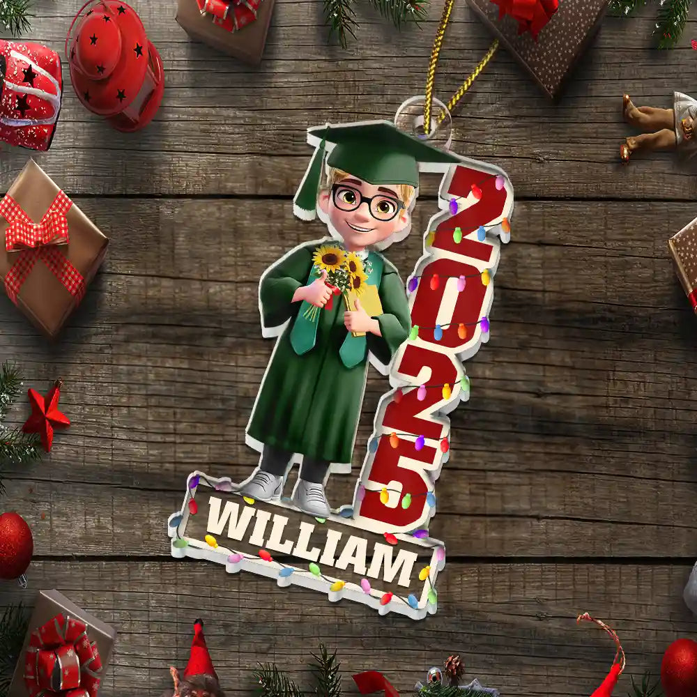 Funny,Graduation,Christmas,Gift For Yourself - Funny Graduation - Personalized Custom Shaped Acrylic Ornament