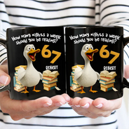 Gift For Kids, Gift For Yourself, Reading, Funny - Funny Pigeon How Many Nights A Week Should You Be Reading - Personalized Mug