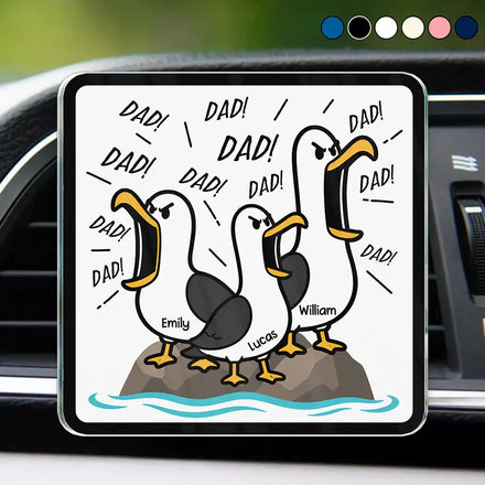 Funny Screaming Seagull - Personalized Acrylic Car Vent Clip