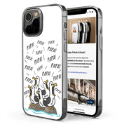 Gift For Grandpa,Gift For Father,Dad - Children,Grandpa - Grandkids,Mom - Children,Gift For Mother,Teacher,Non-Eng,Icon,Humorous - Funny Screaming Seagull - Personalized Clear Phone Case