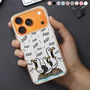 Gift For Grandpa,Gift For Father,Dad - Children,Grandpa - Grandkids,Mom - Children,Gift For Mother,Teacher,Non-Eng,Icon,Humorous - Funny Screaming Seagull - Personalized Clear Phone Case