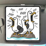 Gift For Grandpa,Gift For Father,Dad - Children,Grandpa - Grandkids,Mom - Children,Gift For Mother,Teacher,Non-Eng,Icon,Humorous - Funny Screaming Seagull - Personalized Custom Shaped Acrylic Car Visor Clip