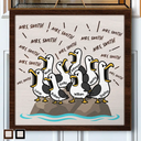 Gift For Grandpa,Gift For Father,Dad - Children,Grandpa - Grandkids,Mom - Children,Gift For Mother,Teacher,Non-Eng,Icon,Humorous - Funny Screaming Seagull - Personalized Custom Shaped Wood Sign