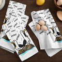Gift For Grandpa,Gift For Father,Dad - Children,Grandpa - Grandkids,Mom - Children,Gift For Mother,Non-Eng,Icon,Humorous - Funny Screaming Seagull - Personalized Kitchen Towel