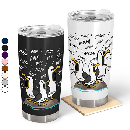 Funny Screaming Seagull - Personalized Tumbler