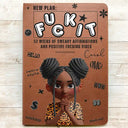 Gift For Women,Gift For Men,Gift For Yourself,Funny - Funny Sweary Affirmation - Personalized Leather Journal