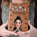 Gift For Women,Gift For Men,Gift For Yourself,Funny - Funny Sweary Affirmation - Personalized Leather Journal