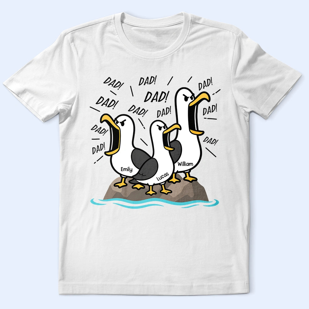 Funny Screaming Seagull - Personalized T Shirt