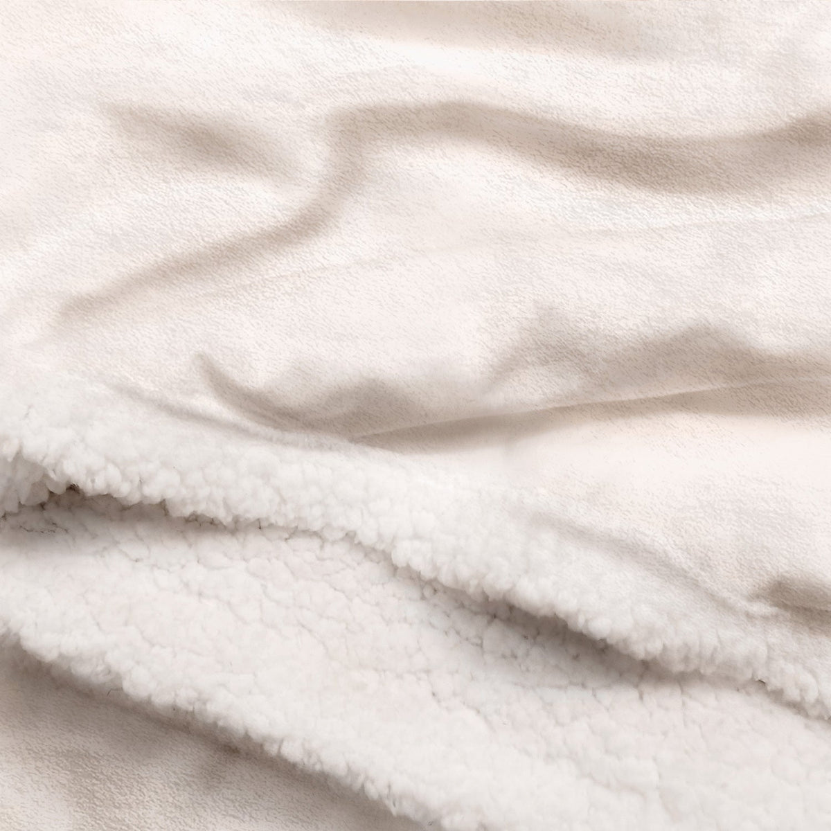 Think Of This Blanket As A Hug - Gift For Grandparents - Personalized Custom Fleece Blanket