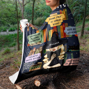 Reading Book Witch - Gift For Yourself, Gift For Women - Personalized Fleece Blanket