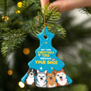 May Your Christmas Tree Survive - Gift For Dog Lovers - Personalized Tree Ceramic Ornament