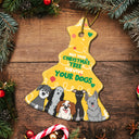 May Your Christmas Tree Survive - Gift For Dog Lovers - Personalized Tree Ceramic Ornament