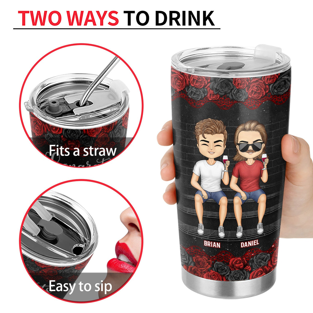Chibi Congrats On Being My Bestie - Gift For Bestie - Personalized Tumbler