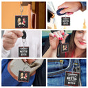 Bestie Fashion Black Rose Congrats On Being My Bestie - Gift For Bestie - Personalized Acrylic Keychain