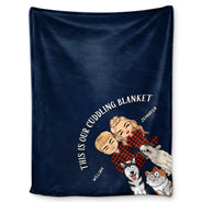 This Is Our Cuddling Blanket - Gift For Pet Lovers Couple - Personalized Fleece Blanket
