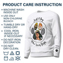 Custom Photo Just A Girl Who Loves Dog - Gift For Dog Lovers - Personalized Sweatshirt With Sleeve Imprint