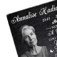 Custom Photo In Loving Memory - Memorial Gift For Family - Personalized Rectangle Memorial Garden Stone